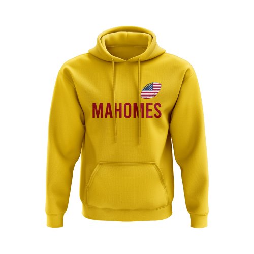 Patrick Mahomes USA Name Hoody (Yellow)