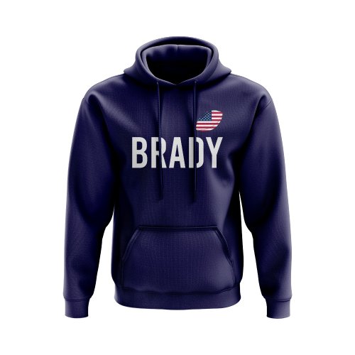 Tom Brady USA Name Hoody (Navy)