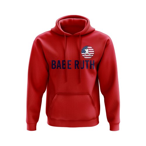 Babe Ruth USA Name Hoody (Red)