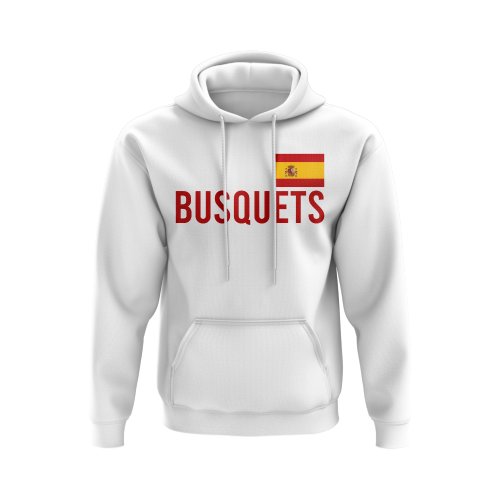 Sergio Busquets Spain Name Hoody (White)