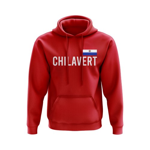 Jose Luis Chilavert Paraguay Name Hoody (Red)