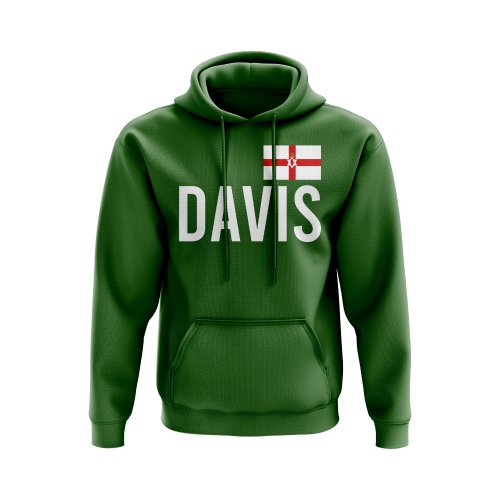 Steven Davis Northern Ireland Name Hoody (Green)