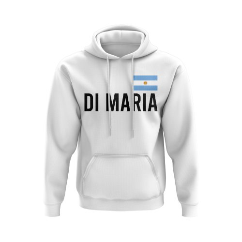 Angel Di Maria Argentina Name Hoody (White)