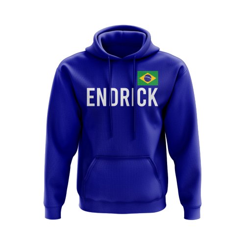 Endrick Brazil Name Hoody (Blue)