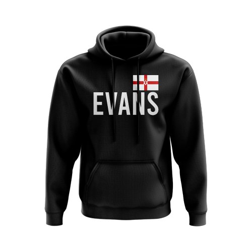 Jonny Evans Northern Ireland Name Hoody (Black)