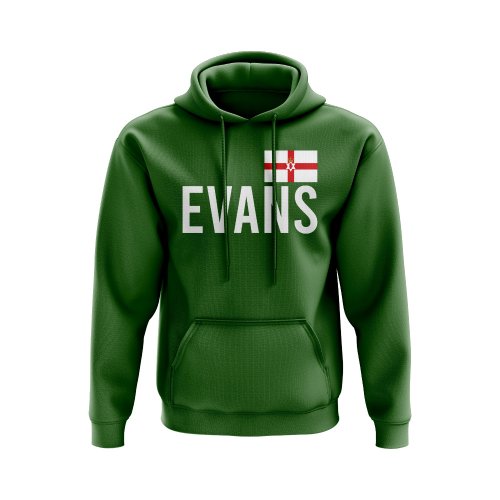 Jonny Evans Northern Ireland Name Hoody (Green)