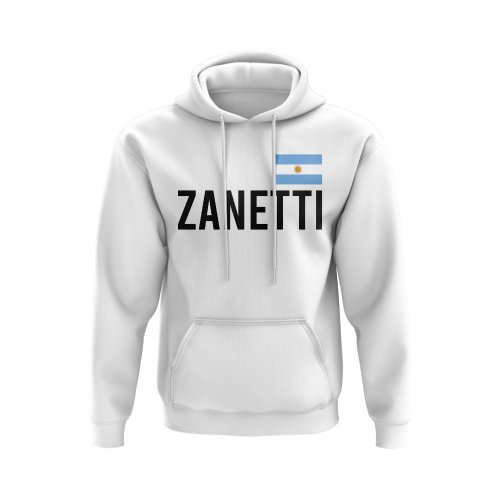 Javier Zanetti Argentina Name Hoody (White)