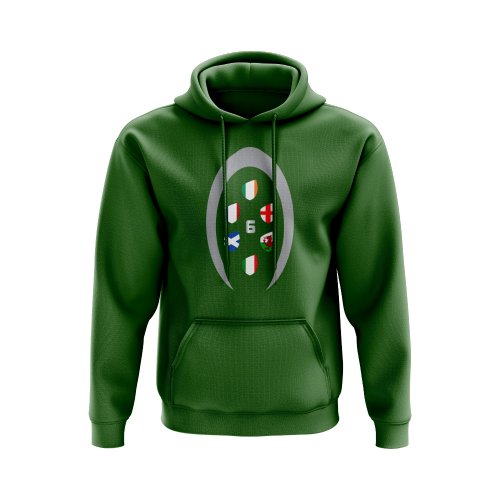 Six Nations Rugby Shield Hoody (Green)