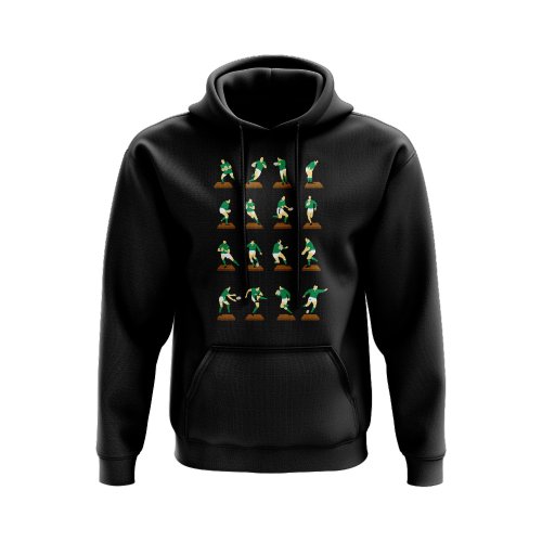 Green Rugby Figurine Hoody (Black)