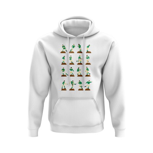 Green Rugby Figurine Hoody (White)