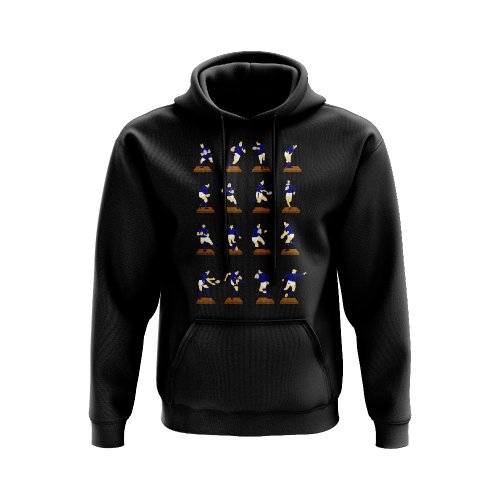 Navy Rugby Figurine Hoody (Black)