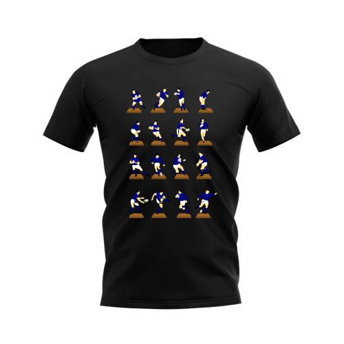 Navy Rugby Figurine T-Shirt (Black)