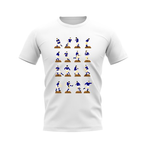 Navy Rugby Figurine T-Shirt (White)