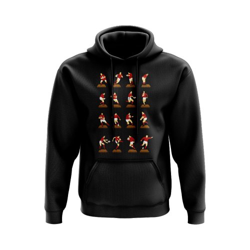 Red Rugby Figurines Hoody (Black)