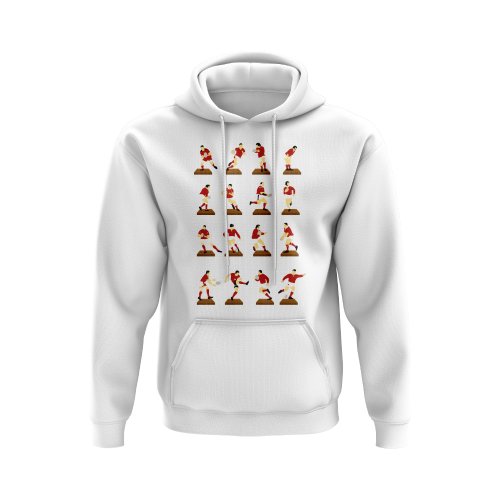 Red Rugby Figurines Hoody (White)