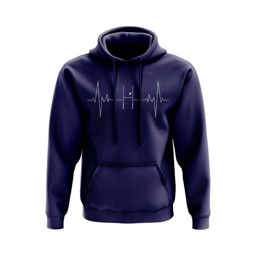 Rugby Heartbeat Hoody (Navy)