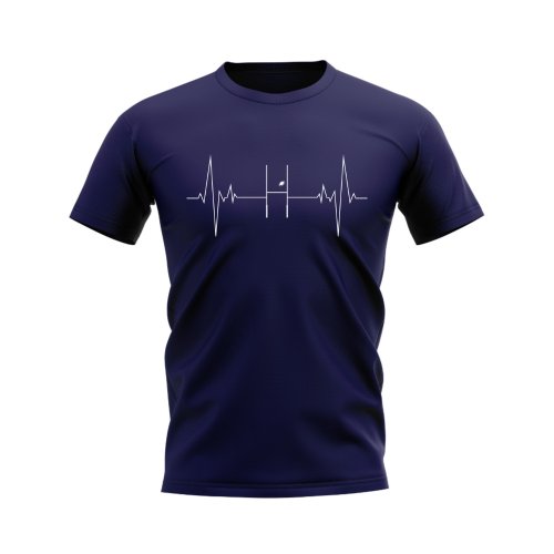 Rugby Heartbeat T-Shirt (Navy)