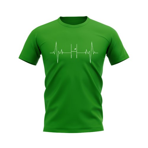 Rugby Heartbeat T-Shirt (Green)