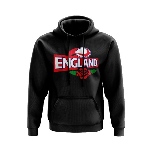 England National Team Rugby Hoody (Black)