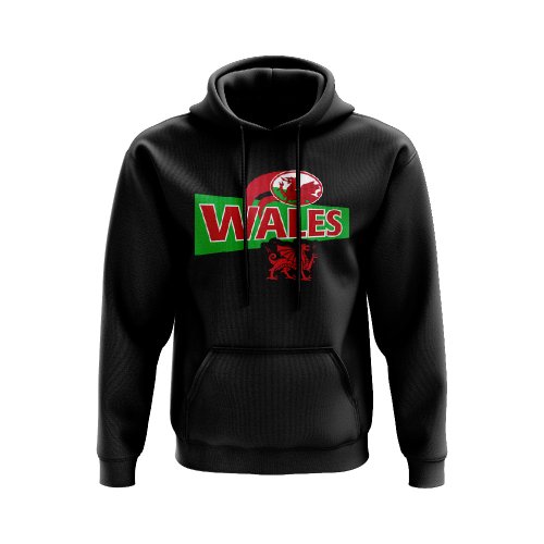 Wales Rugby National Team Hoody (Black)