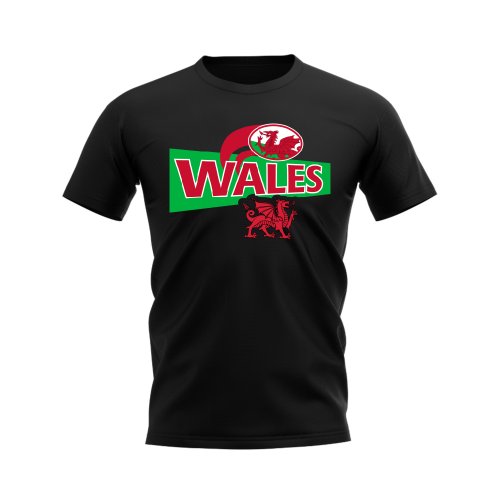 Wales Rugby National Team T-Shirt (Black)