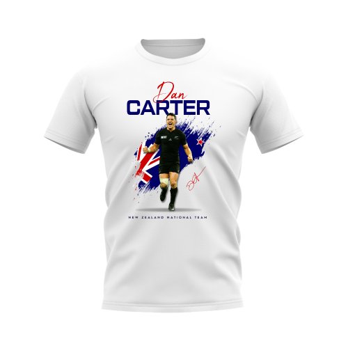 Dan Carter New Zealand Rugby T-Shirt (White)