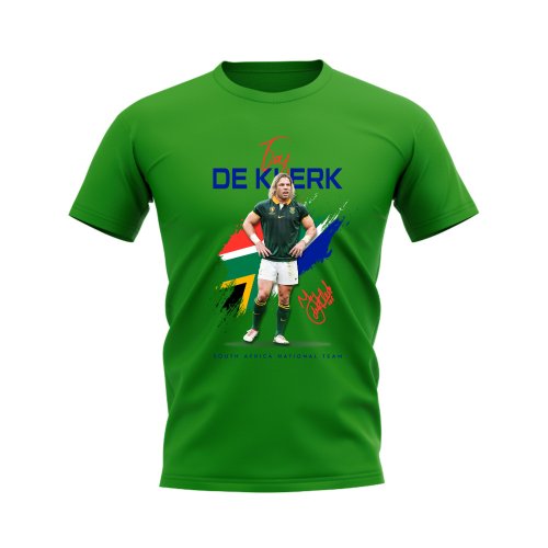 Faf De Klerk South Africa Rugby T-Shirt (Green)