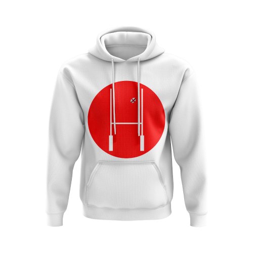 England Rugby Posts Circle Hoody (White)