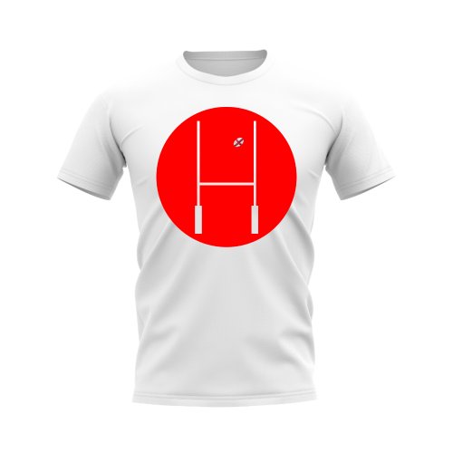 England Rugby Posts Circle T-Shirt (White)