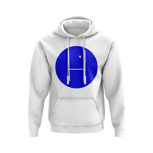 France Rugby Posts Circle Hoody (White)