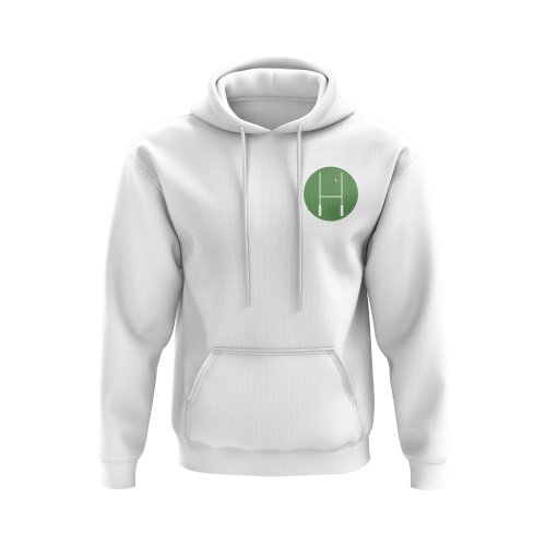 Ireland Rugby Posts Logo Hoody (White)