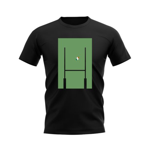 Ireland Rugby Posts T-Shirt (Black)