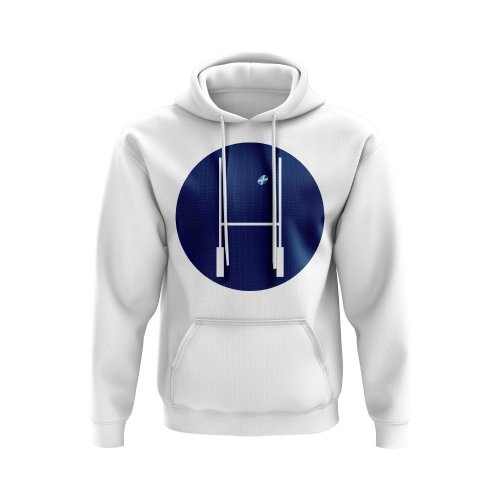 Scotland Rugby Posts Circle Hoody (White)