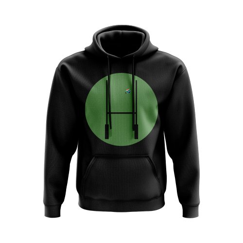 South Africa Rugby Posts Circle Hoody (Black)