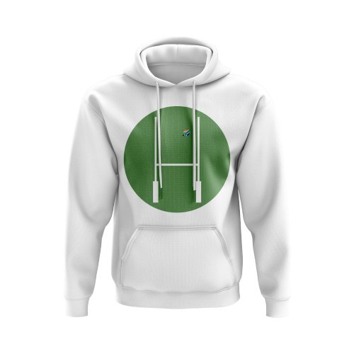 South Africa Rugby Posts Circle Hoody (White)