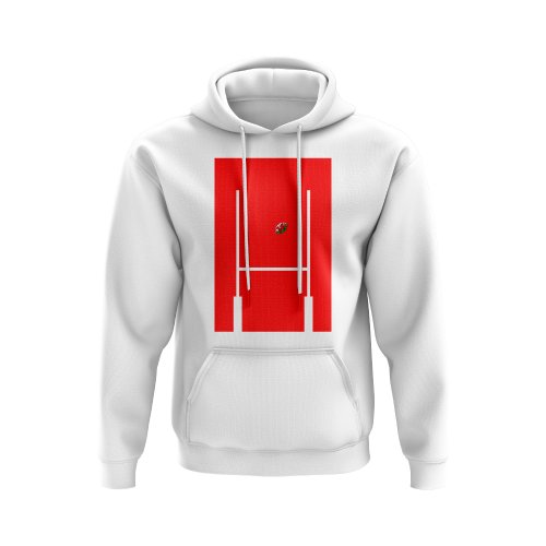 Wales Rugby Posts Hoody (White)