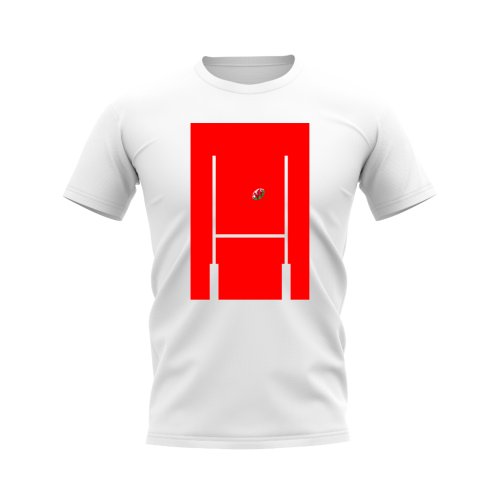 Wales Rugby Posts T-Shirt (White)