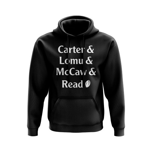 Carter, Lomu, McCaw, Read All Blacks Rugby Hoody (Black)