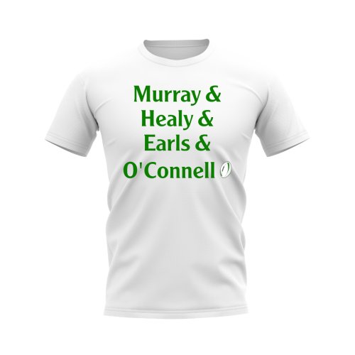 Murray, Healy, Earls, O\'Connell Ireland Rugby T-Shirt (White)