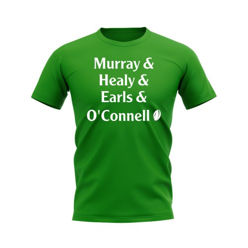 Murray, Healy, Earls, O\'Connell Ireland Rugby T-Shirt (Green)