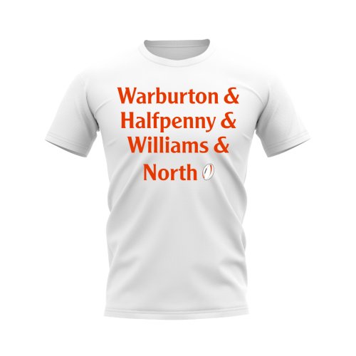 Warburton, Halfpenny, Williams, North Wales Rugby T-Shirt (White)