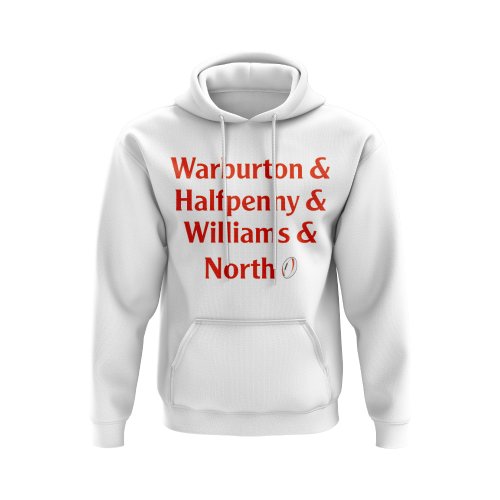 Warburton, Halfpenny, Williams, North Wales Rugby Hoody (White)