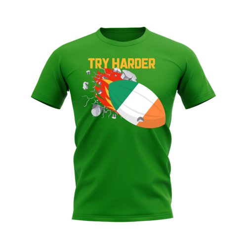 Ireland Try Harder Rugby T-Shirt (Green)