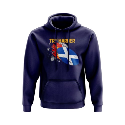 Scotland Try Harder Rugby Hoody (Navy)