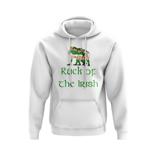 Ruck of the Irish Rugby Hoody (White)