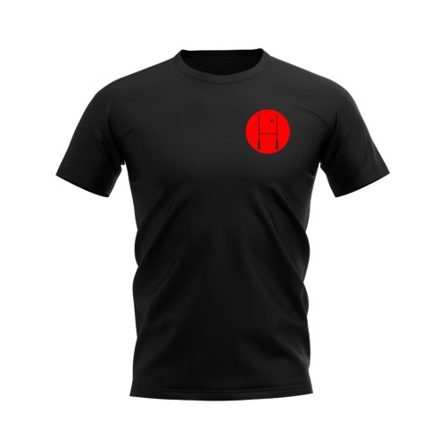 Between The Posts Red Badge Rugby T-Shirt (Black)