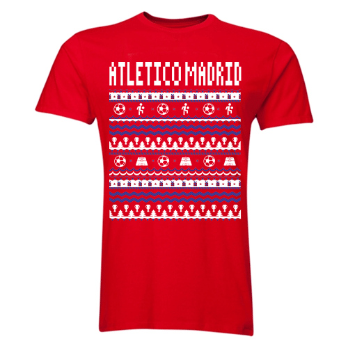 Atletico Madrid Christmas T-Shirt (Red) - Kids