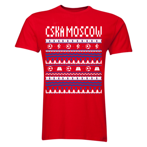 CSKA Moscow Christmas T-Shirt (Red) - Kids