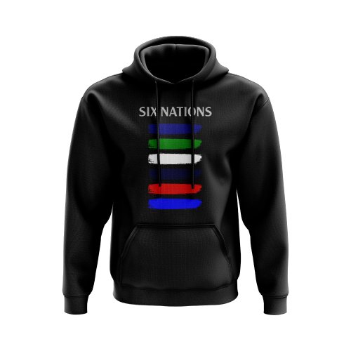 6 Nations Countries Hoody (Black)