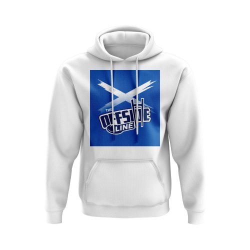 The Offside Line Scotland Flag Hoody (White)